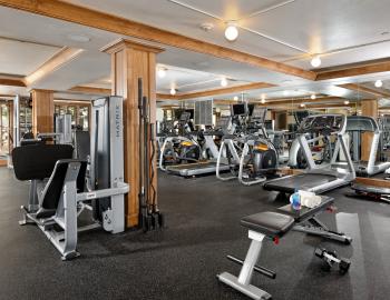The fitness center at Aspen Alps 