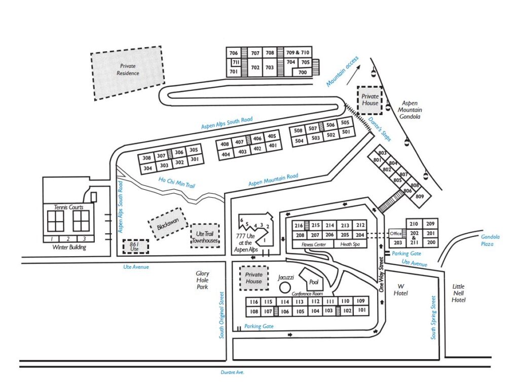 Aspen Alps Property Map